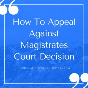 appeal against magistrates court